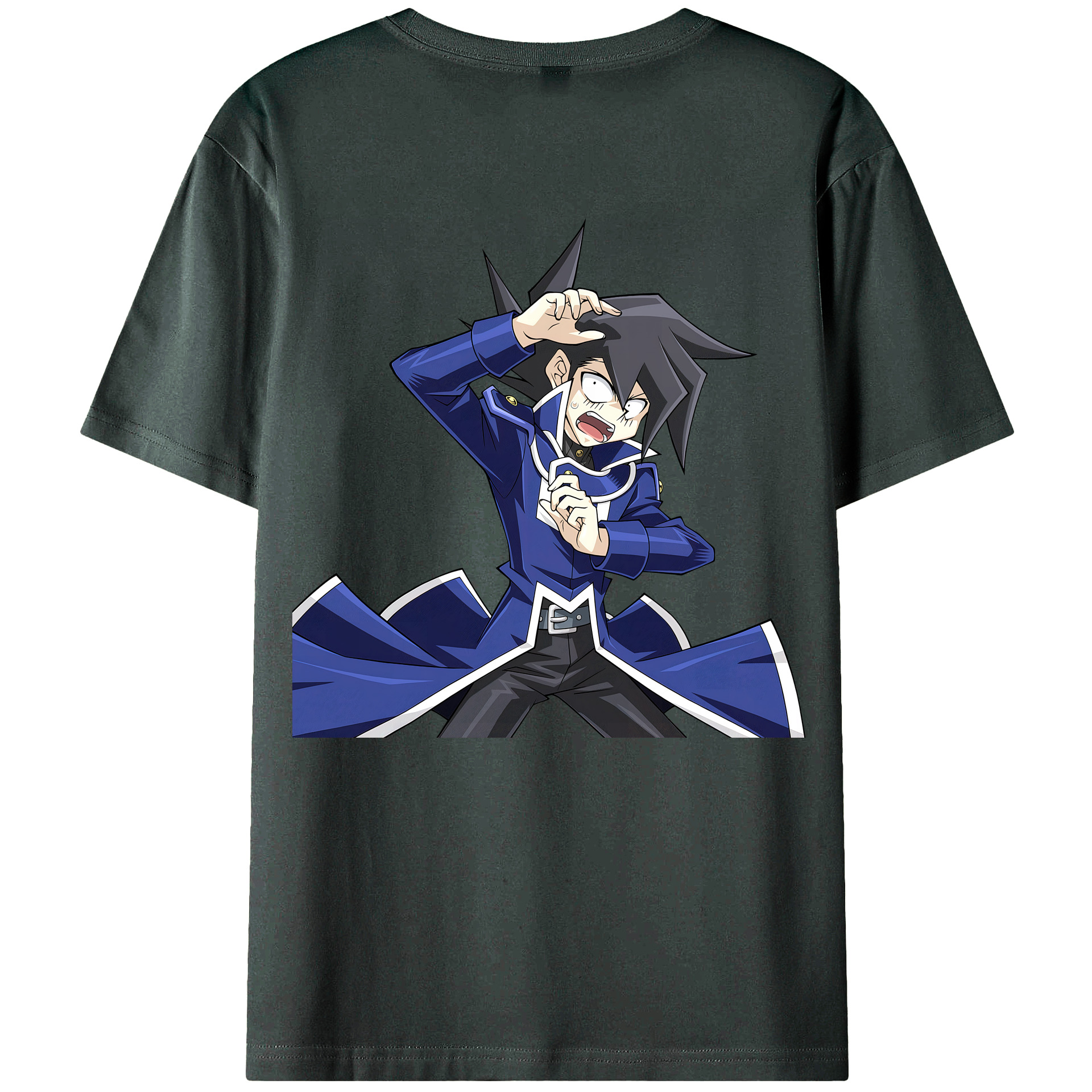 （画像用） 遊☆戯☆王 Yu-Gi-Oh! 綿100％ メンズ半袖Tシャツ（バックプリント） 通気性